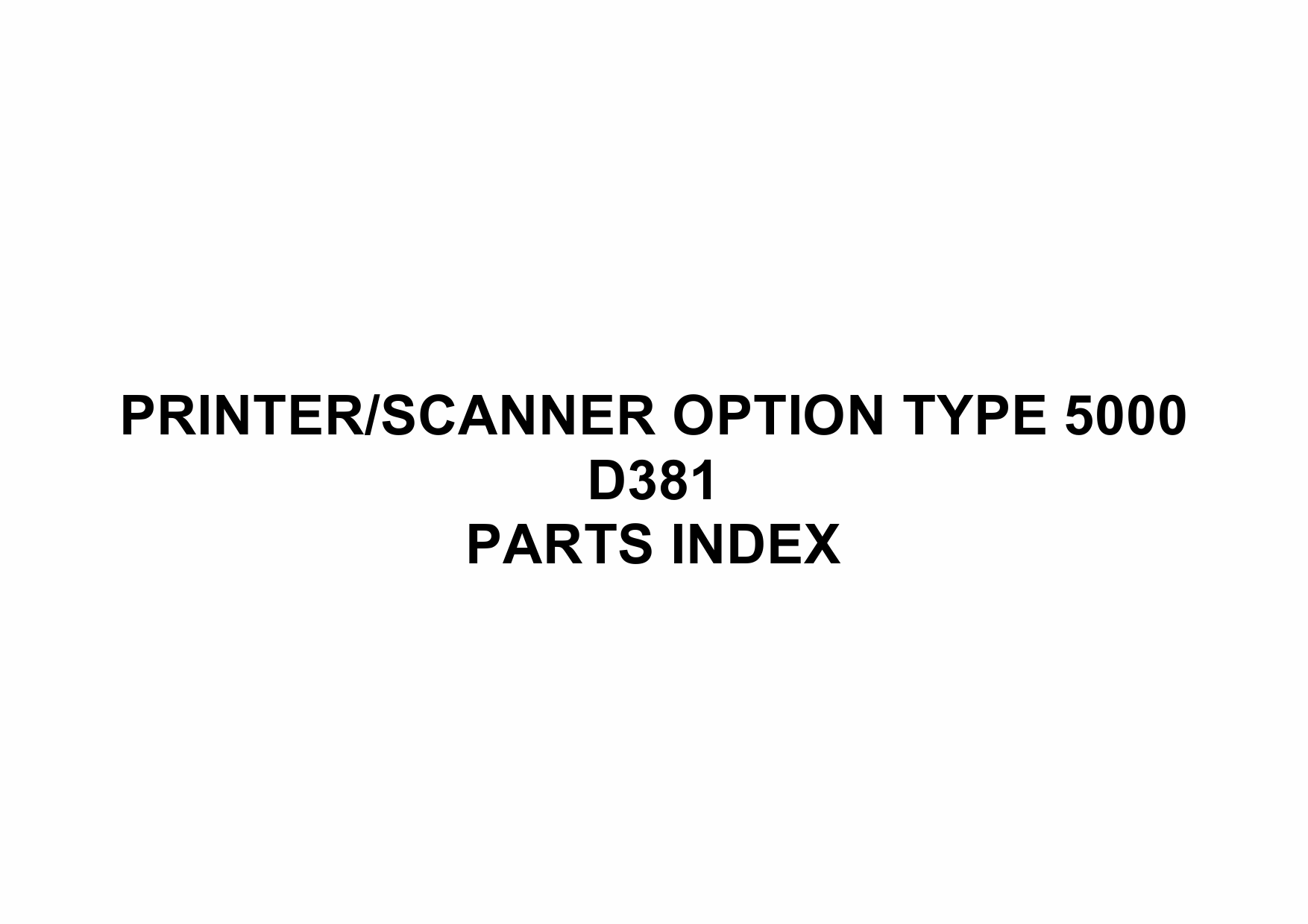 RICOH Options D381 PRINTER-SCANNER-OPTION-TYPE-5000 Parts Catalog PDF download-5